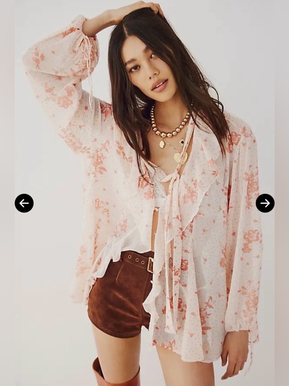 Free People Dreamland Printed Tunic